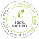 100% pur jus aloe vera pressé à froid
